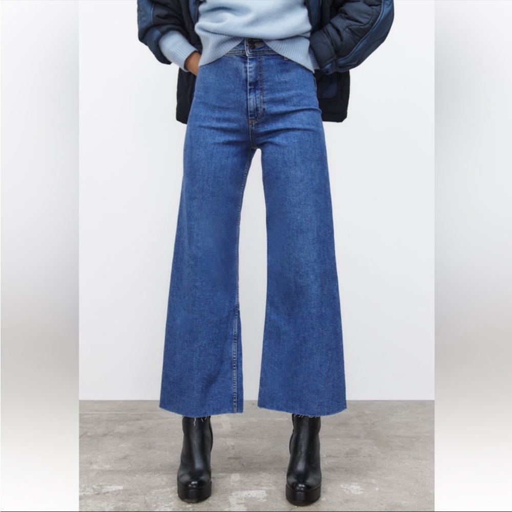 Zara marine jeans - blue wash, size 2